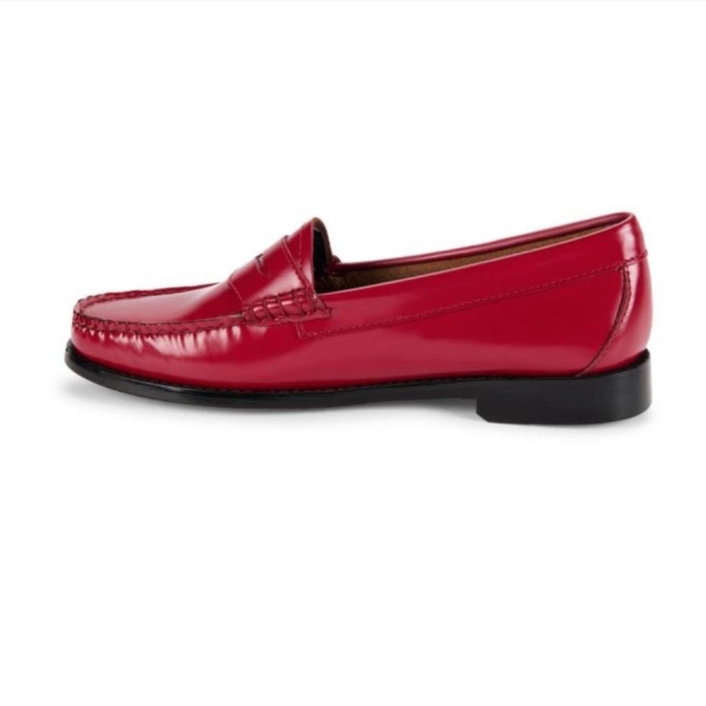 Red Leather Loafers